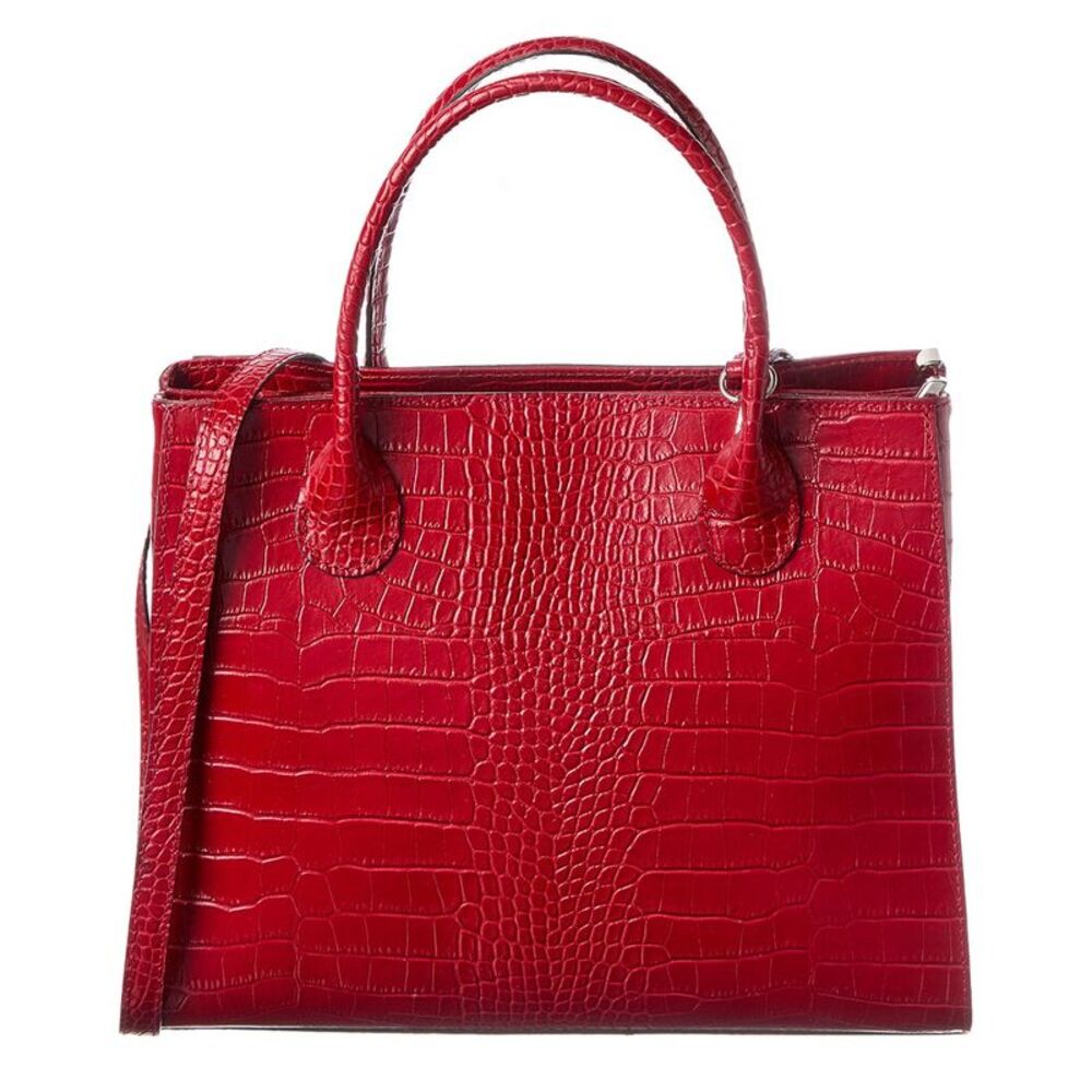 Italian Leather Top Handle Tote
